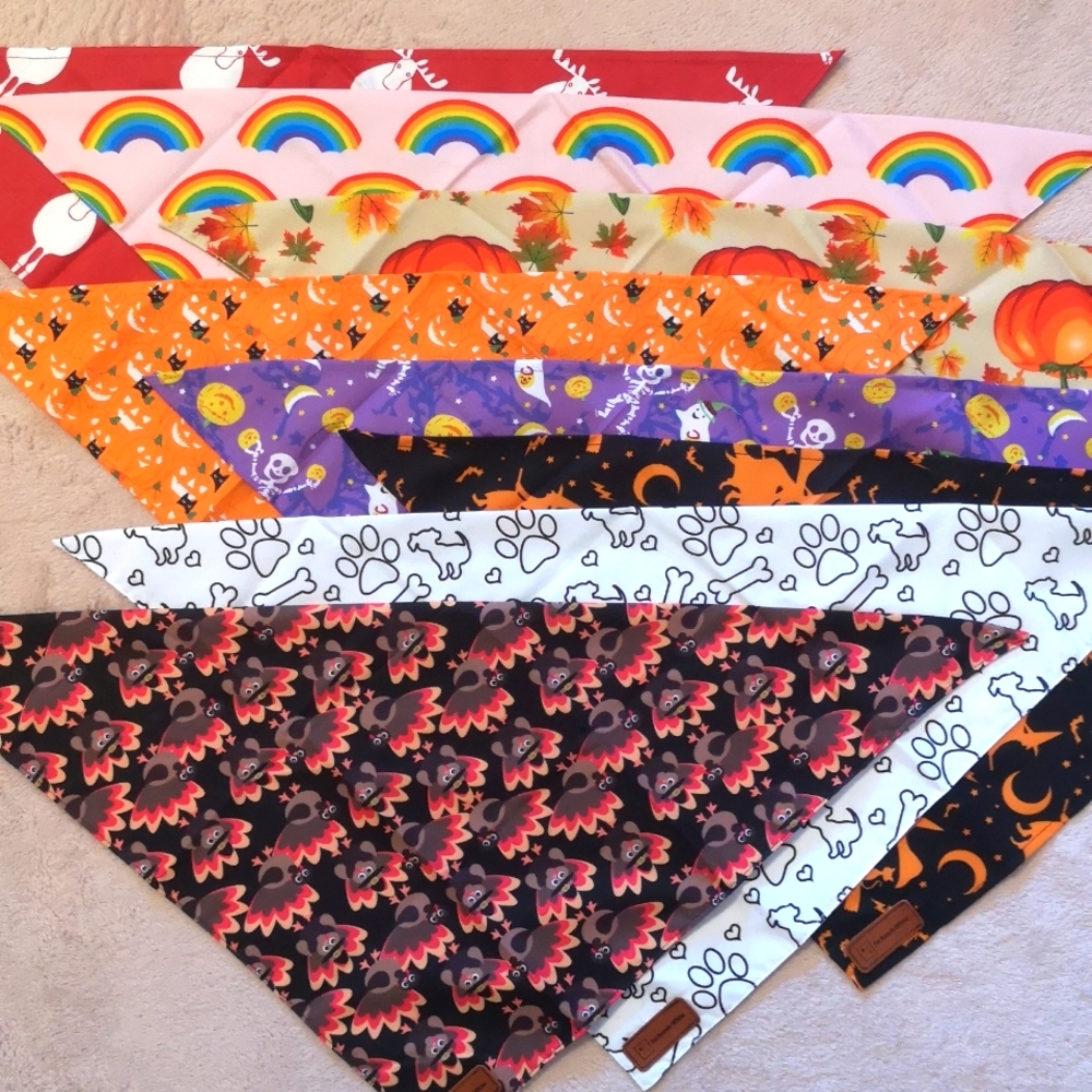 8 dog bandanas